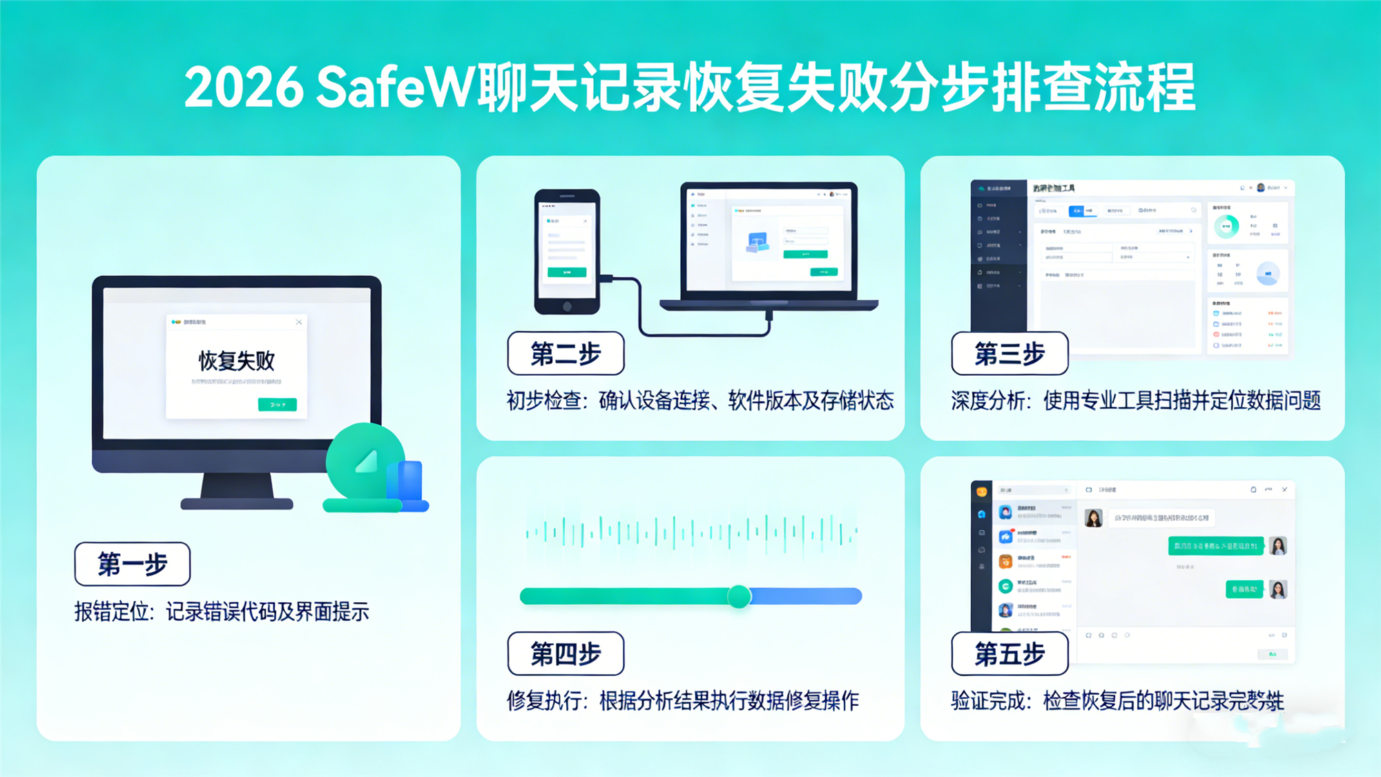 SafeW 聊天记录恢复失败解决方法 2026 全场景排查 + 修复技巧插图1