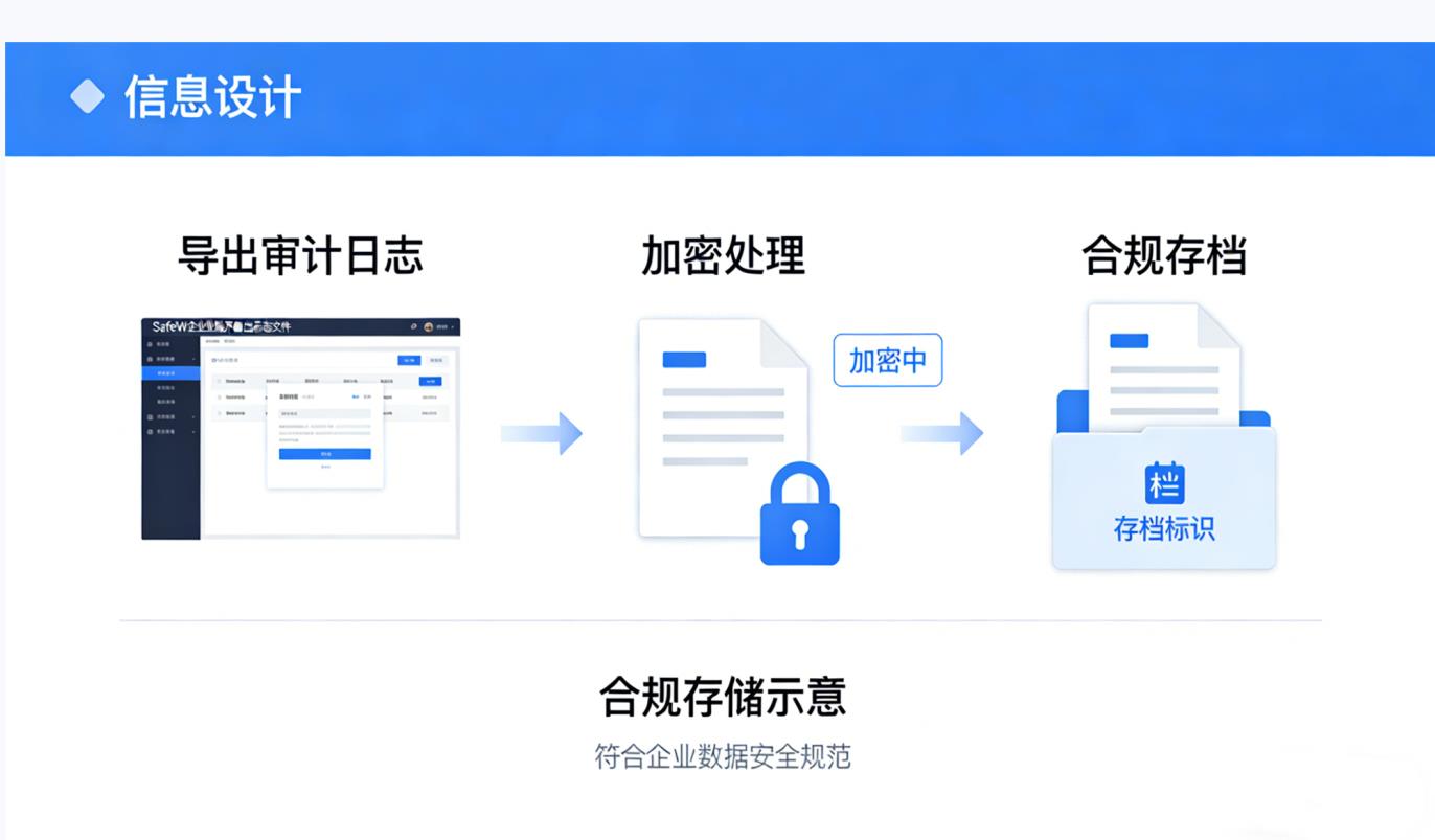 SafeW 企业版审计日志开启与导出方法 2026插图2