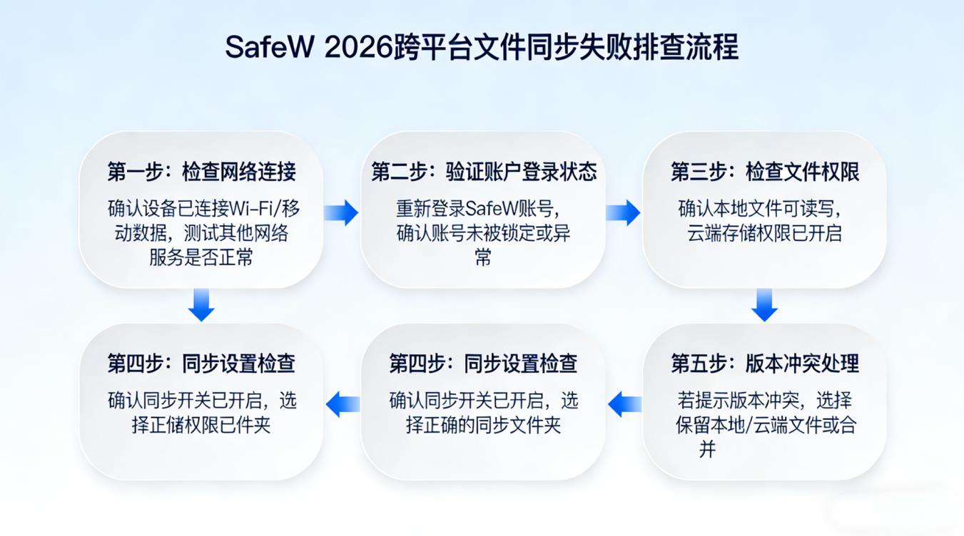 2026 SafeW跨平台同步失败排查 | 3分钟修复+高效传输技巧插图1